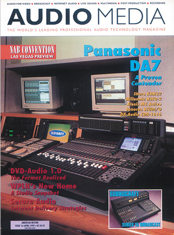Panasonic DA-7 mixer installed, magazine cover